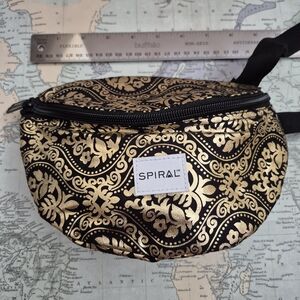 Gold and Black Crossbody Bag